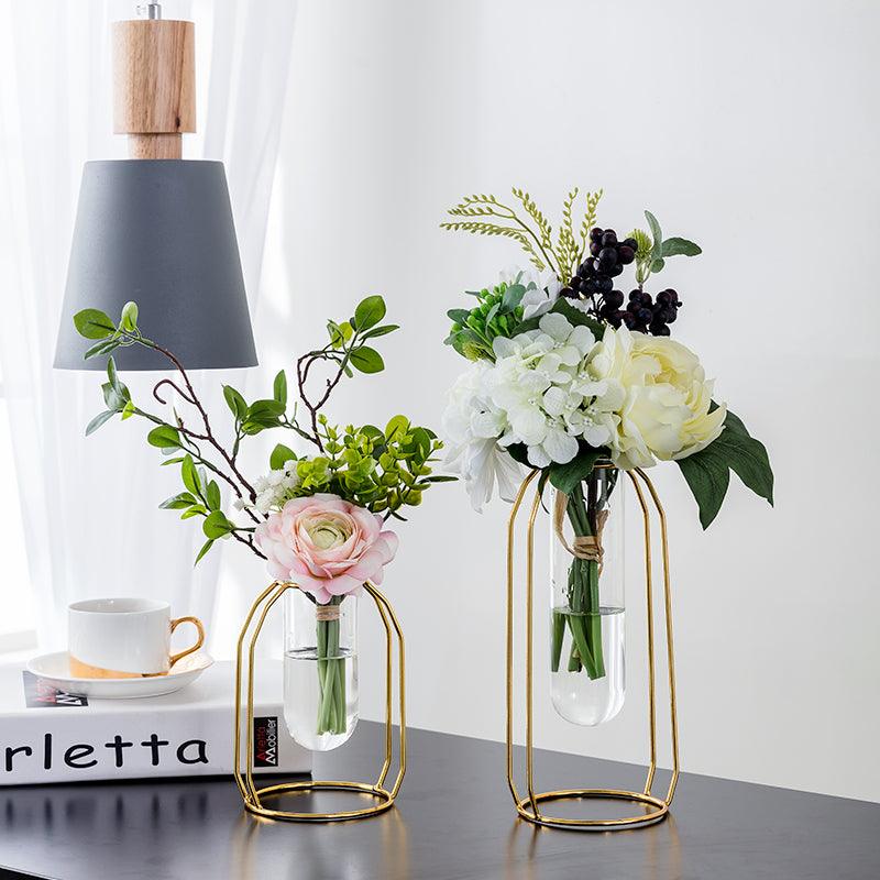 Simulated flower minimalist table decoration